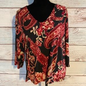 1X Only Nine Woman V neck multicolored blo…